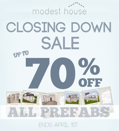 Modest House Closing Down Sale